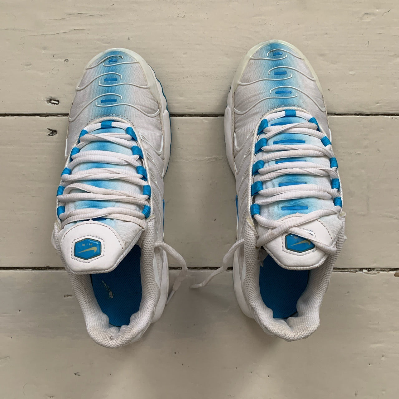 Nike TN White and Baby Blue (UK 5.5)