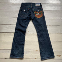 True Religion Bootcut Embroidered Jeans (30/34)