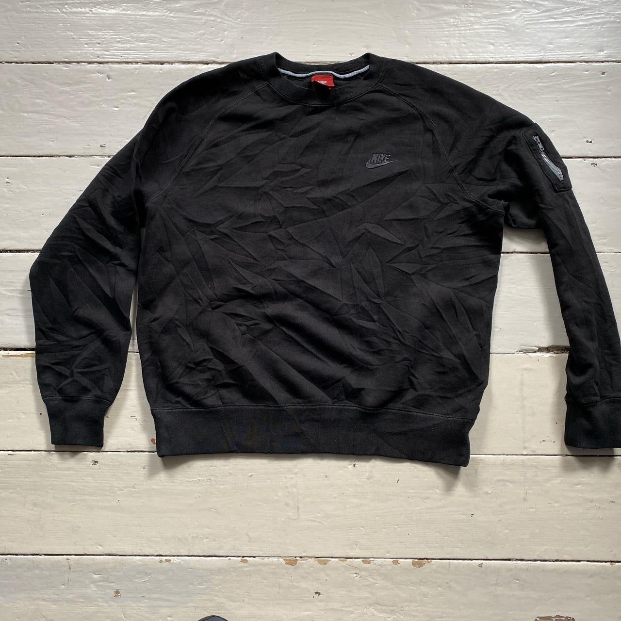 Nike Swoosh Black Jumper (Large)