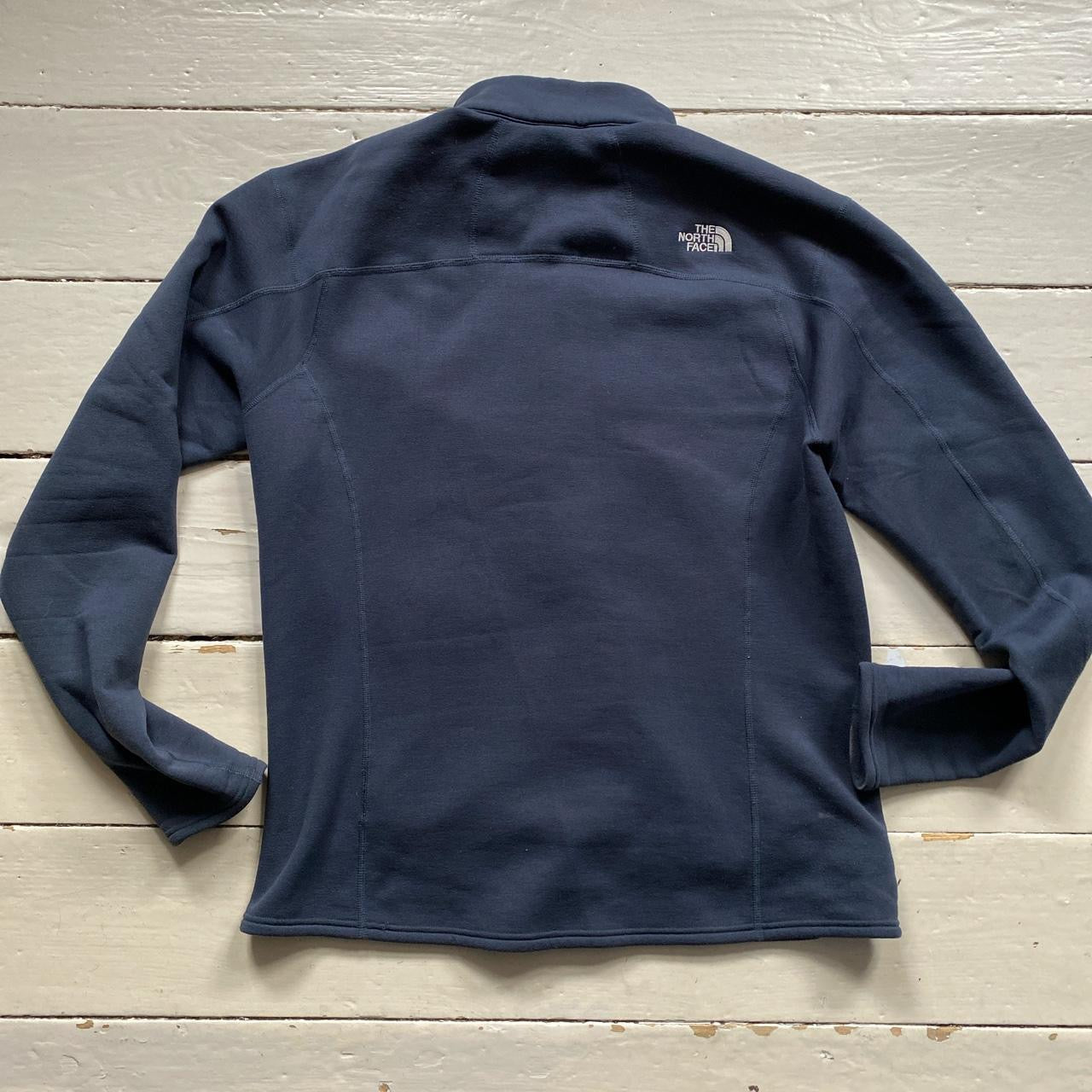 The North Face Fleece Navy Zip Up (Large)