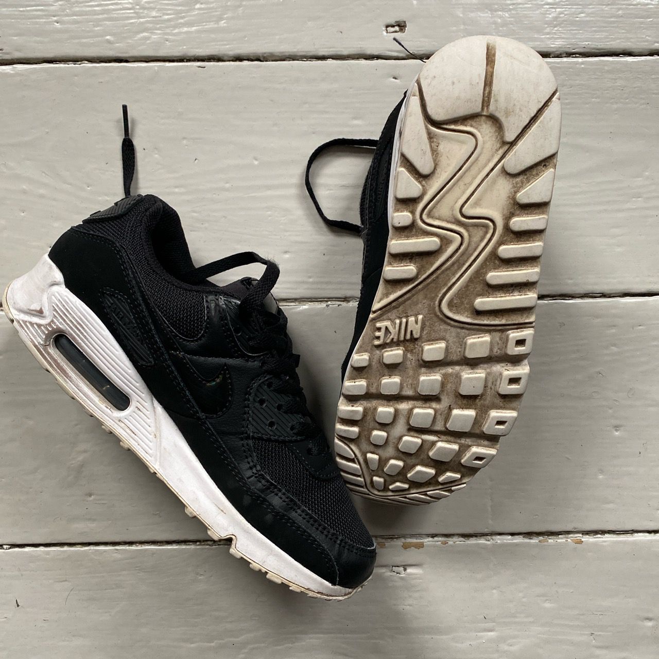 Nike Air Max 90 Black and White (UK 5.5)