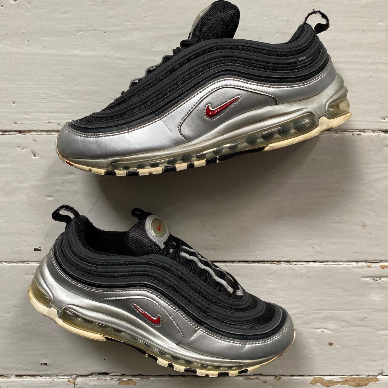 Nike Air Max 97 Silver Black (UK 9)