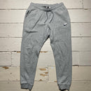 Nike Swoosh Grey and White Joggers (Medium)