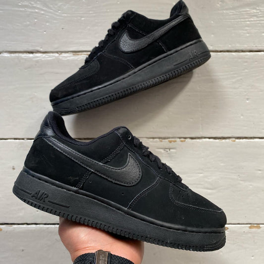 Nike Air Force 1 Black Suede (UK 6)