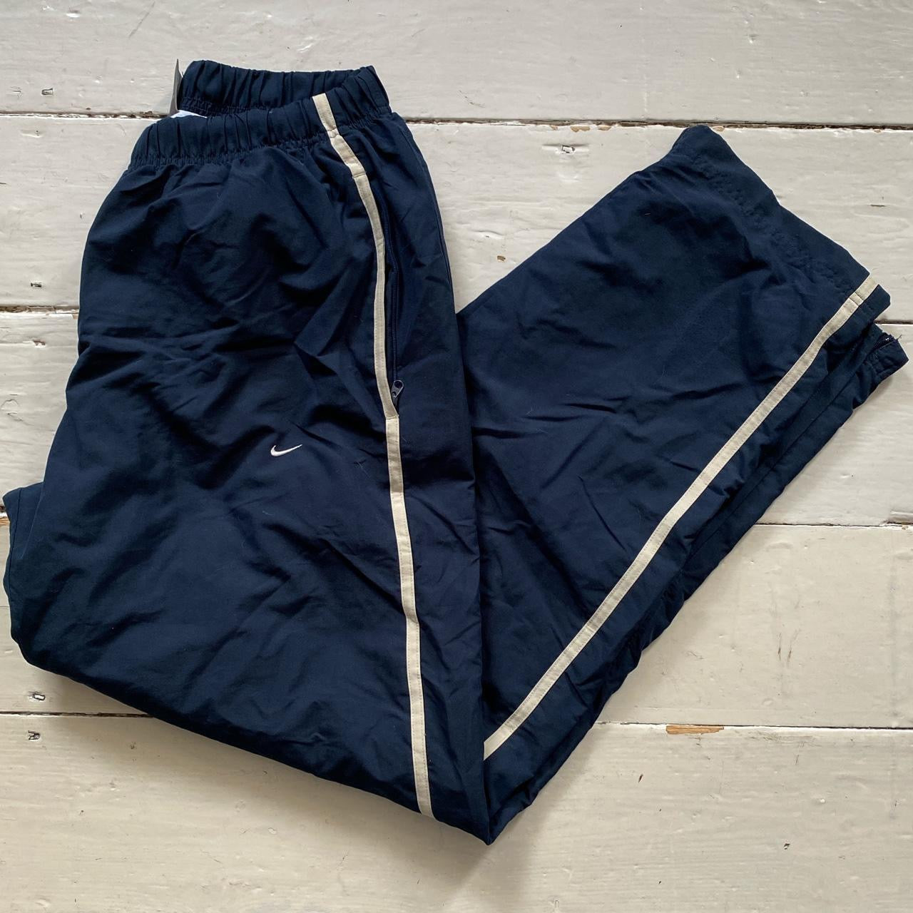 Nike Vintage Swoosh Navy Shell Bottoms (XL)