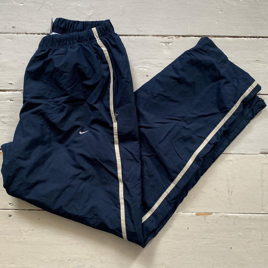 Nike Vintage Swoosh Navy Shell Bottoms (XL)