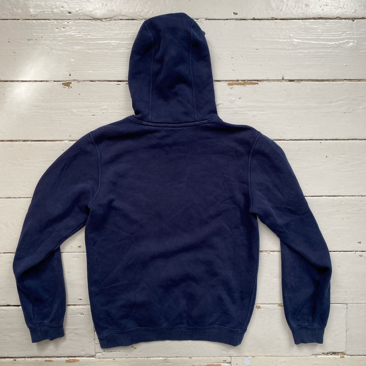 Nike Club Navy And White Hoodie (Small)