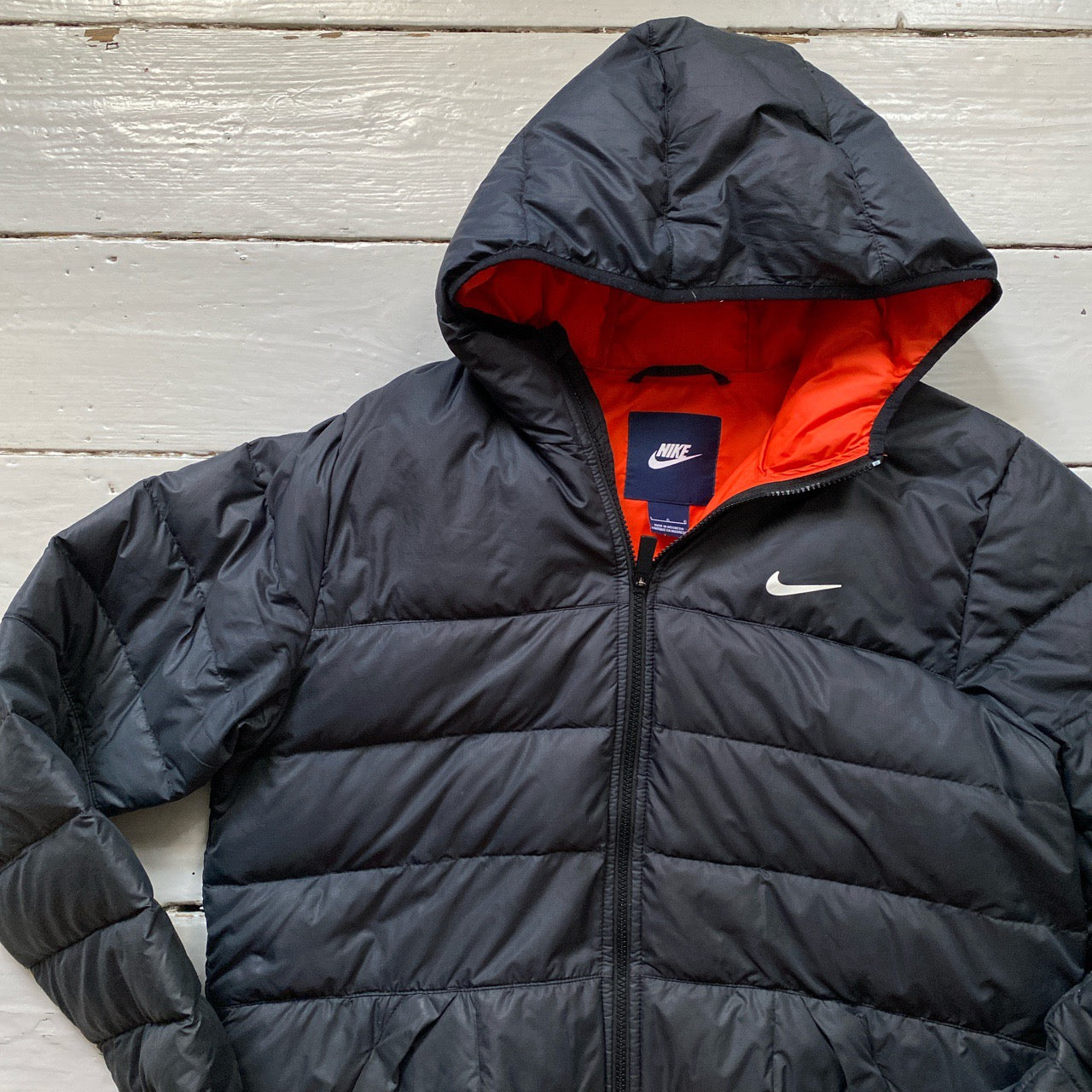 Nike Black Puffer Jacket (Large)