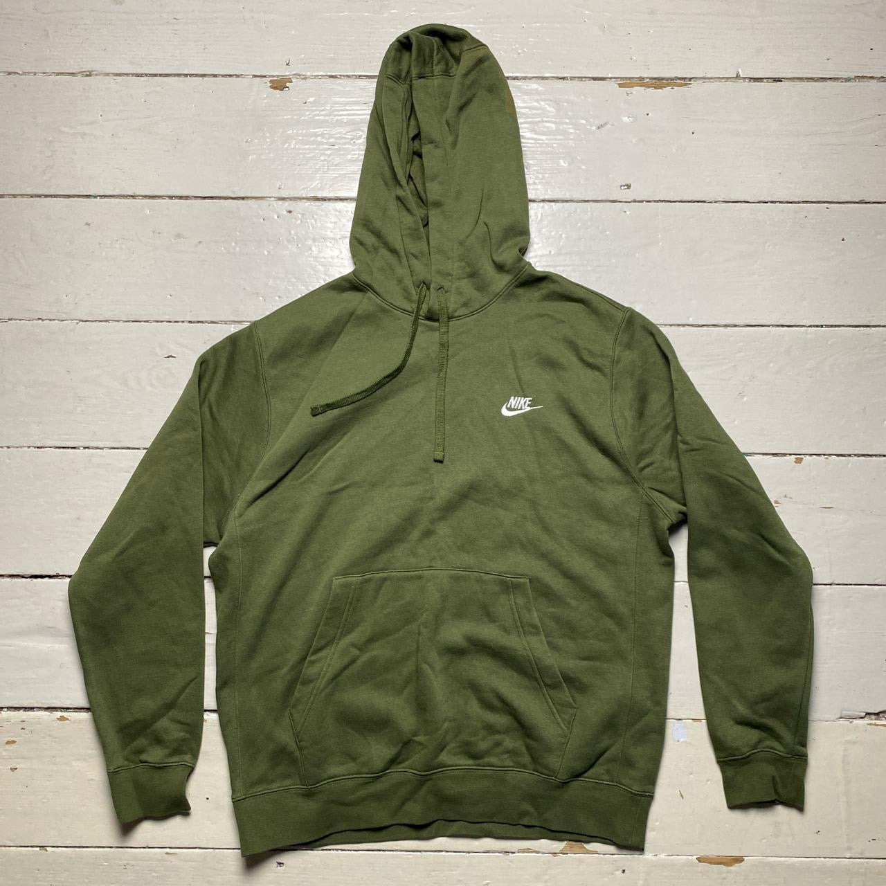 Nike Khaki Swoosh Hoodie (Medium)