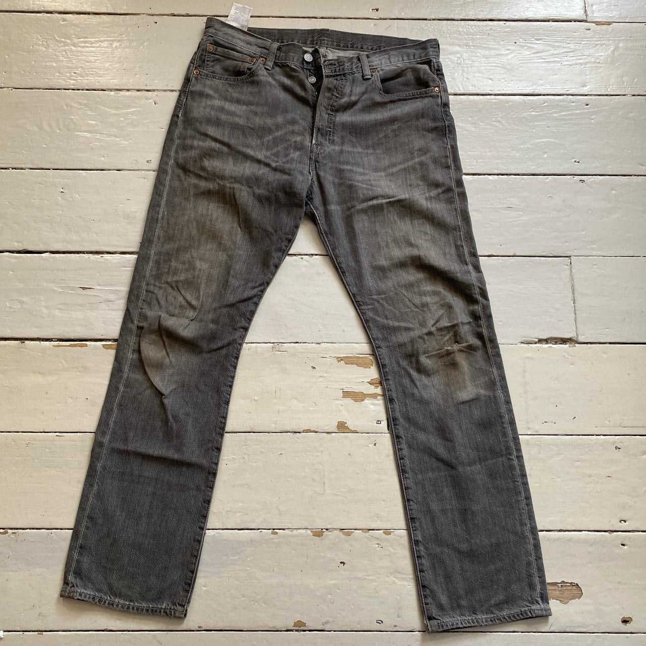 Levis Grey 501 Jeans (34/32)