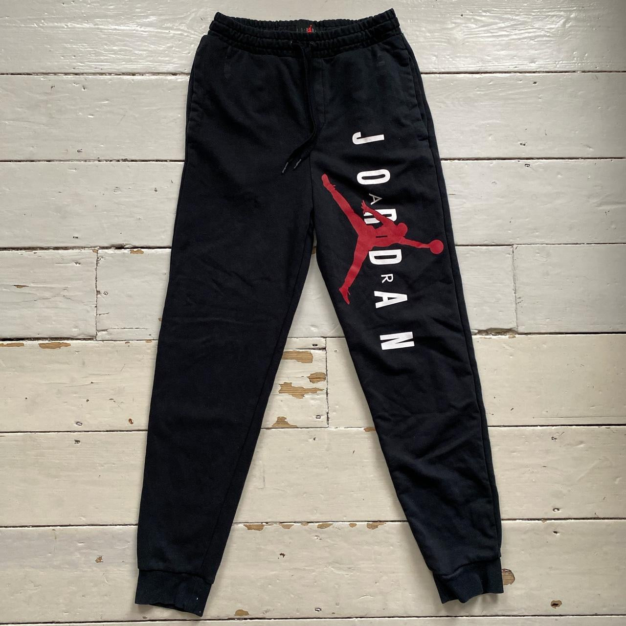 Air Jordan Black Tracksuit (Medium Hoodie, Small Bottoms)