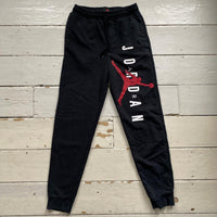 Air Jordan Black Tracksuit (Medium Hoodie, Small Bottoms)