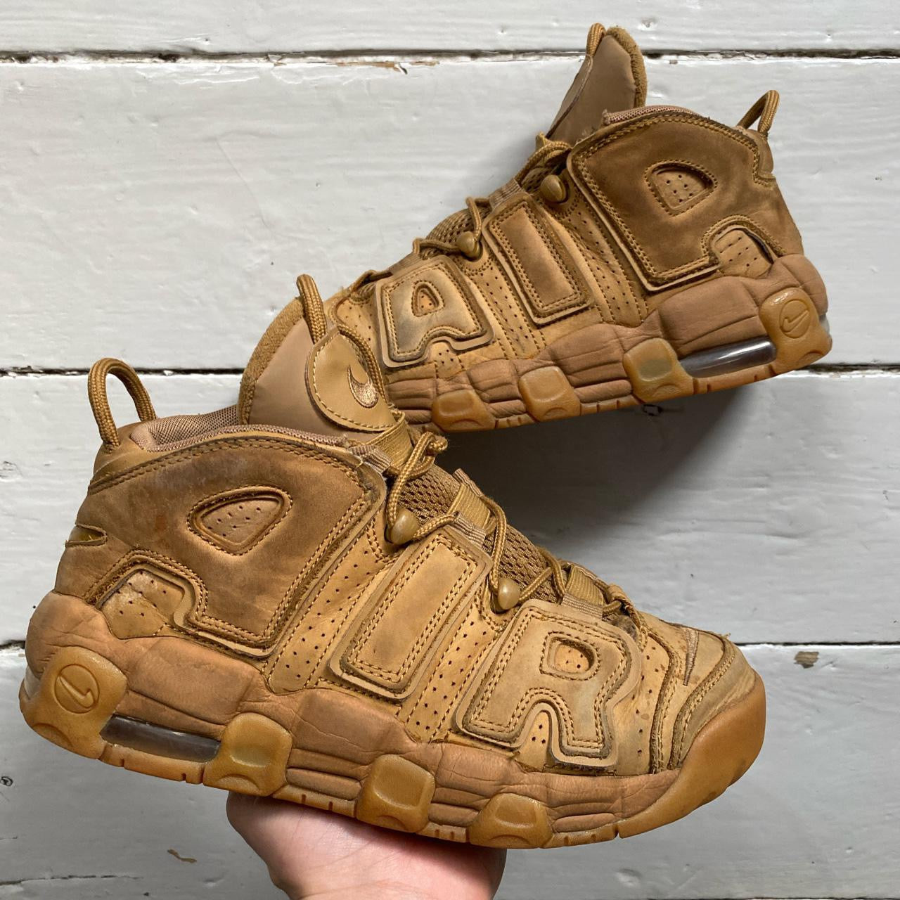 Nike Air Uptempo Brown Wheat Flax (UK 6)