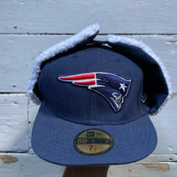 New England Patriots Dog Ear Fitted Cap (Size 7 1/4)