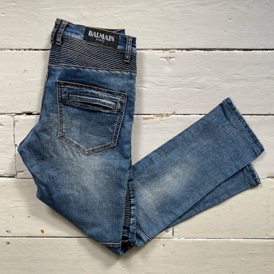 Balmain Biker Distressed Jeans (30/29)