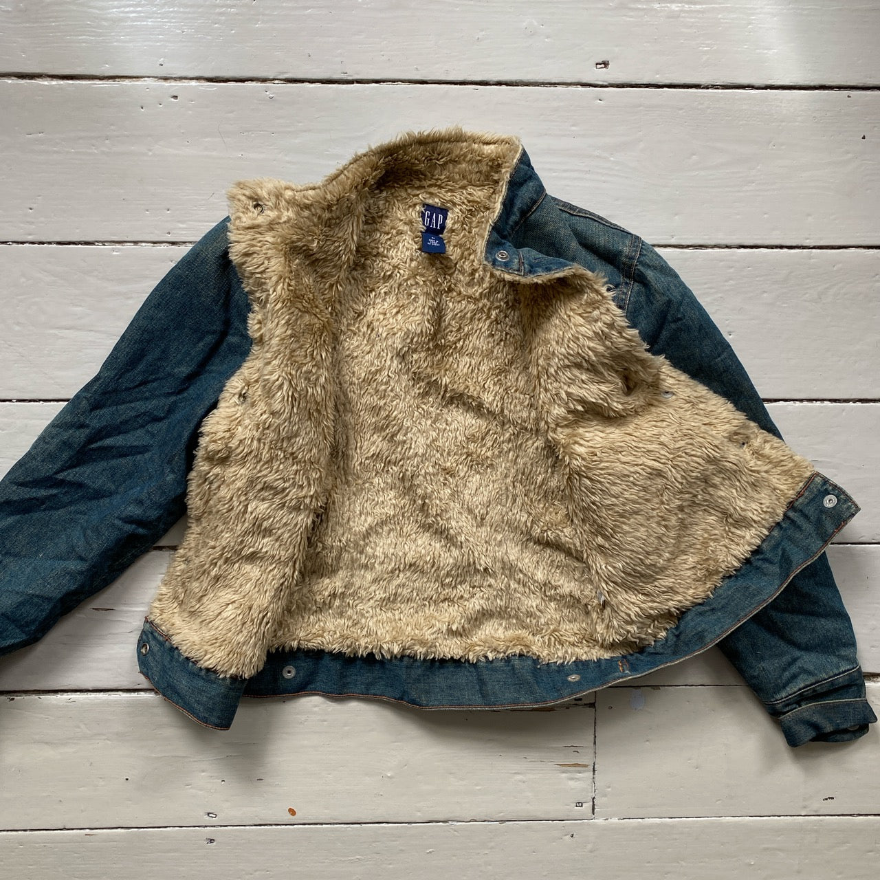 Gap Denim Fur Womens Jacket (Medium)