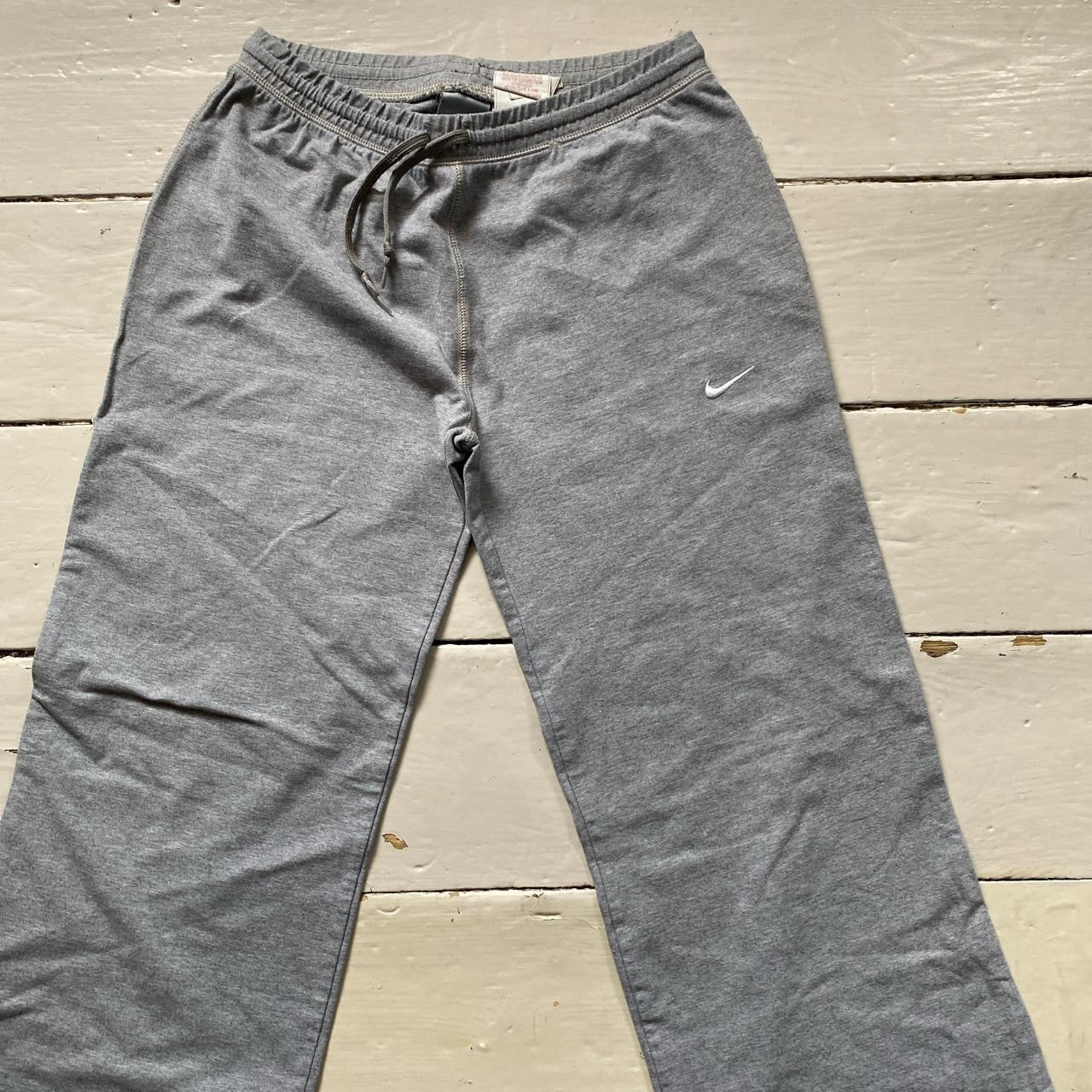 Nike Swoosh Grey Joggers (Medium)