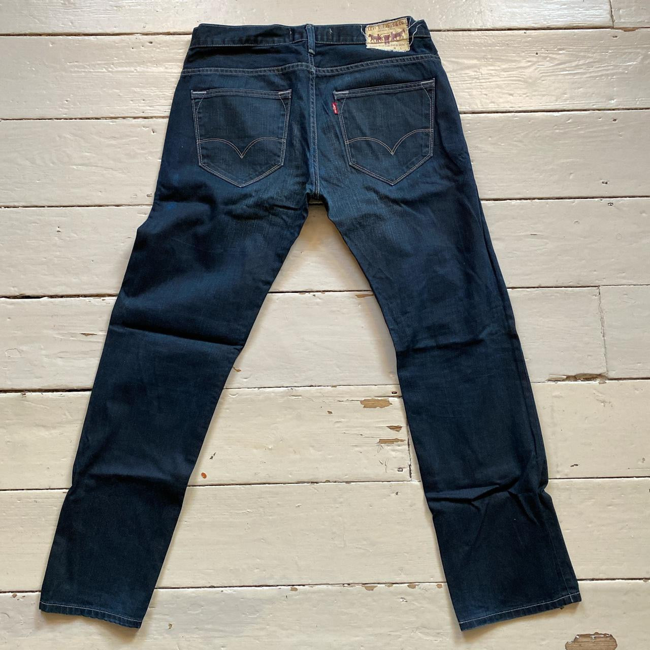 Levis 504 Navy Jeans (34/30)