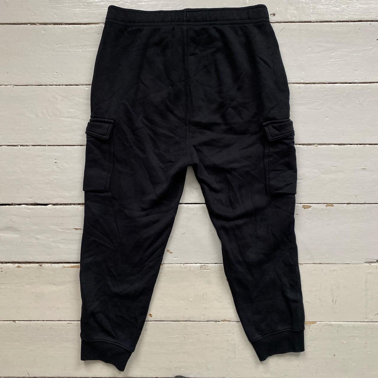 Nike Swoosh Black Cargo Joggers (Medium)