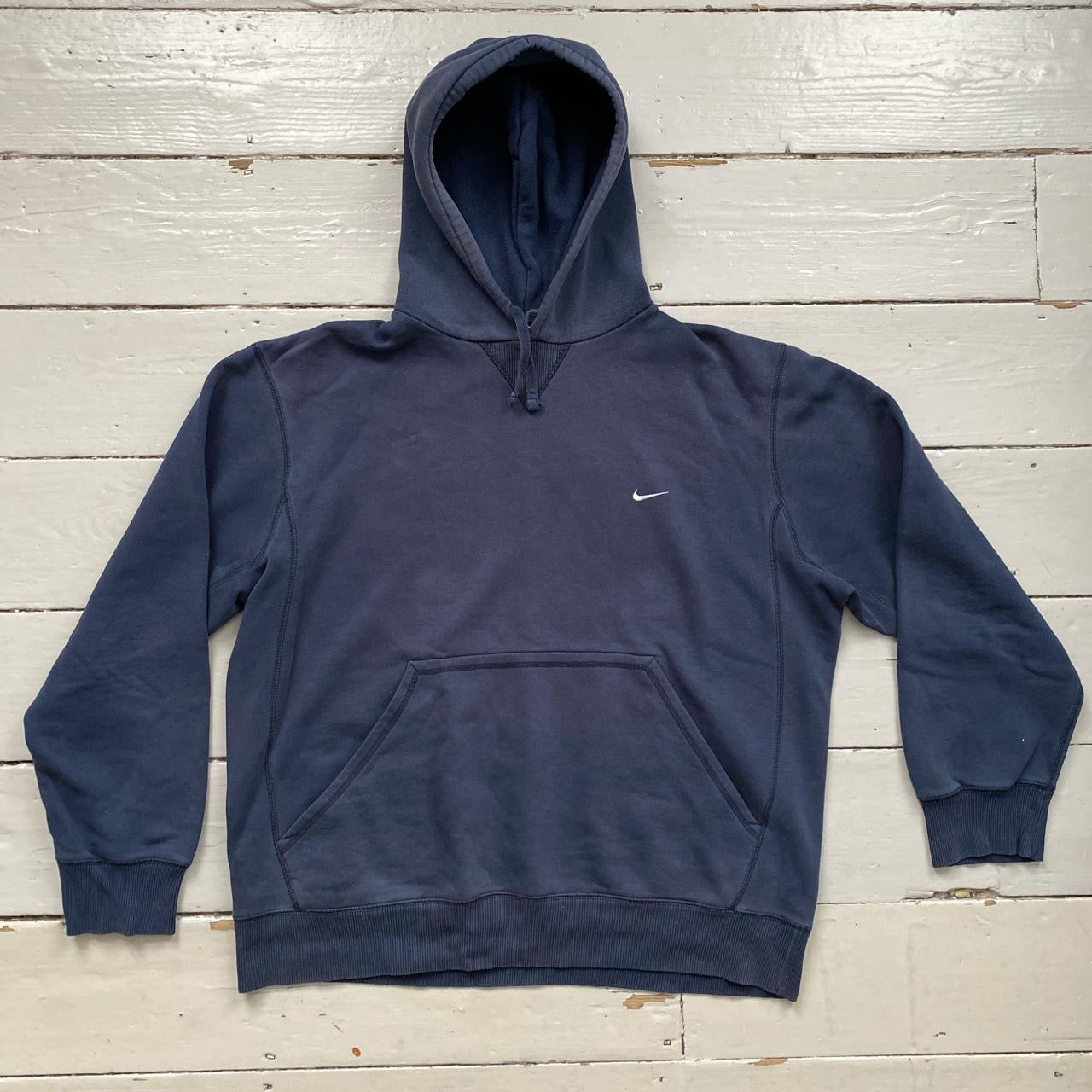 Nike Vintage Swoosh Navy Hoodie (XL)