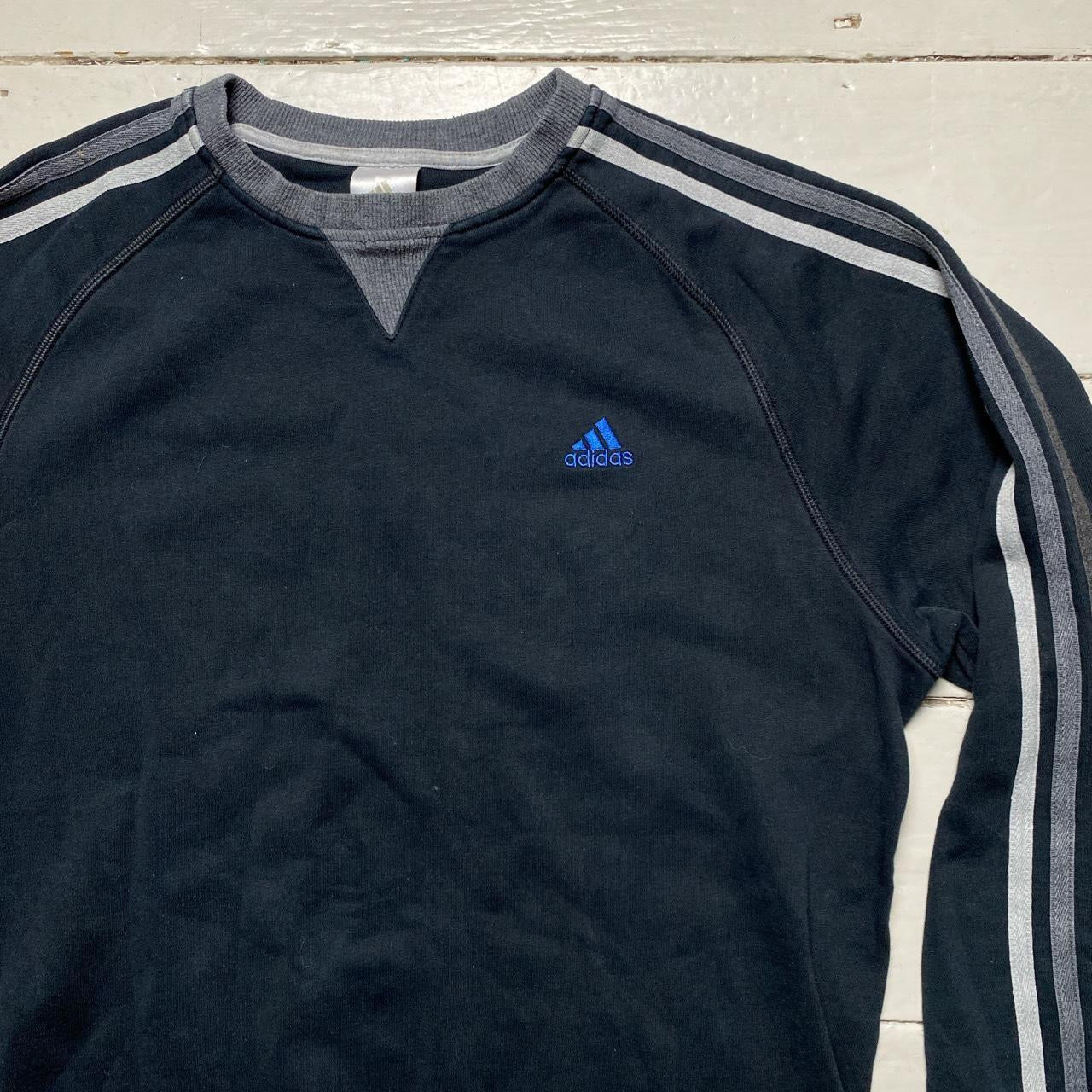 Adidas Performance 3 Stripe Jumper (Medium)