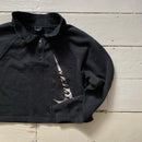 Nike Big Swoosh Womens Black Quarter Zip (Medium)