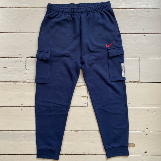 Nike Navy Cargo Style Joggers (Medium)