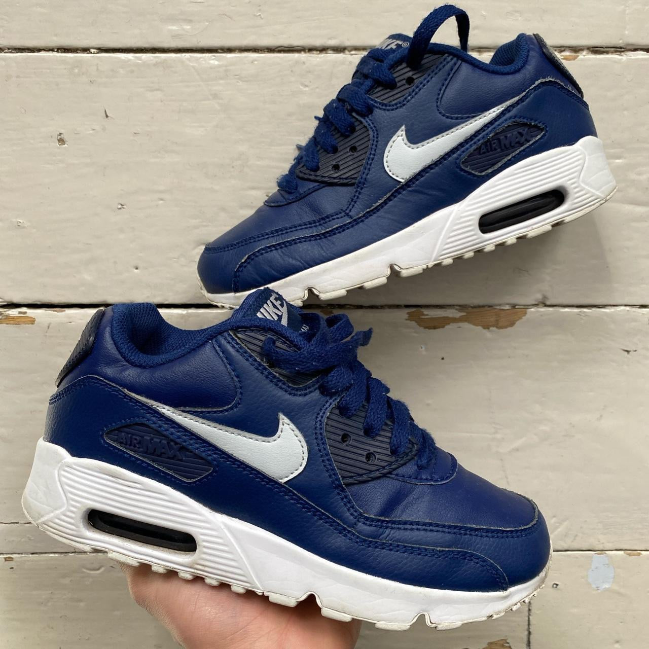 Nike Air Max 90 Navy and White (UK 3)