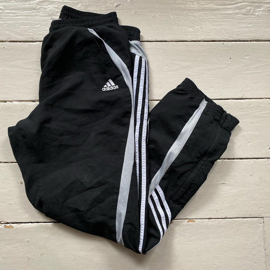 Adidas Black and White Shell Bottoms (32/30)