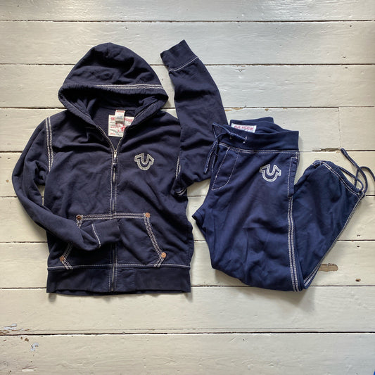 True Religion Contrast Stitch Tracksuit (Large both)