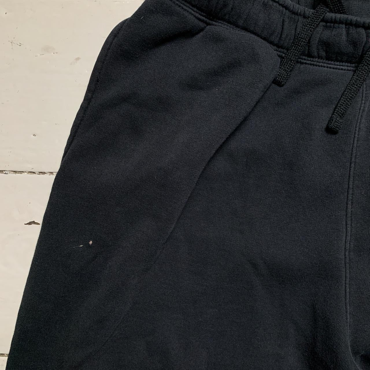 Nike Swoosh Black and White Joggers (Large)