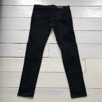 Balmain Black Motorcycle Slim Jeans (31/31)