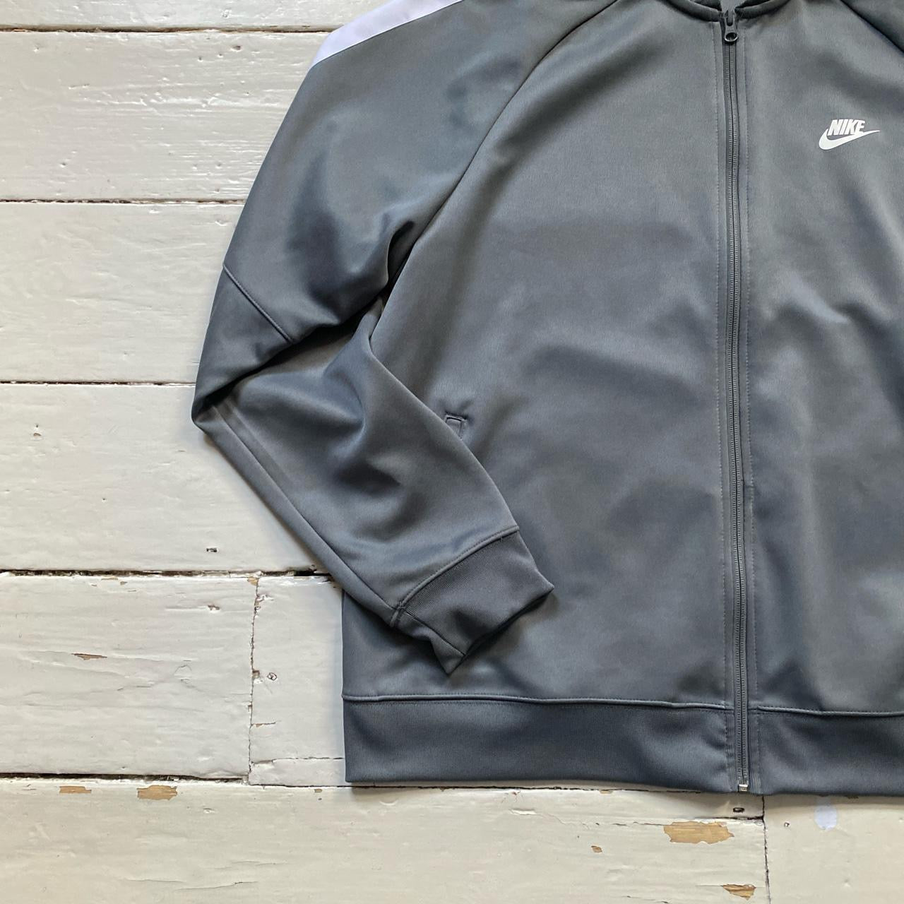 Nike Swoosh Grey Track Jacket (XXL)