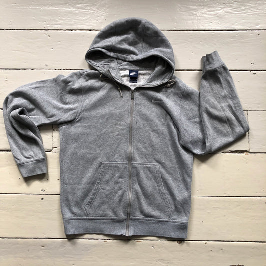 Nike Swoosh Grey Hoodie (Small)
