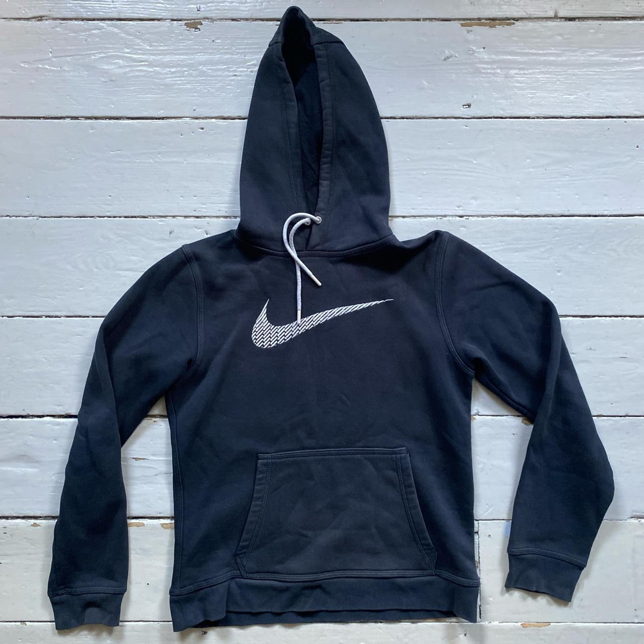 Nike Big Swoosh Black Hoodie (Small)