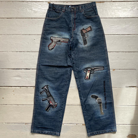 Focus Vintage Gun Embroidery Jeans (35/35)