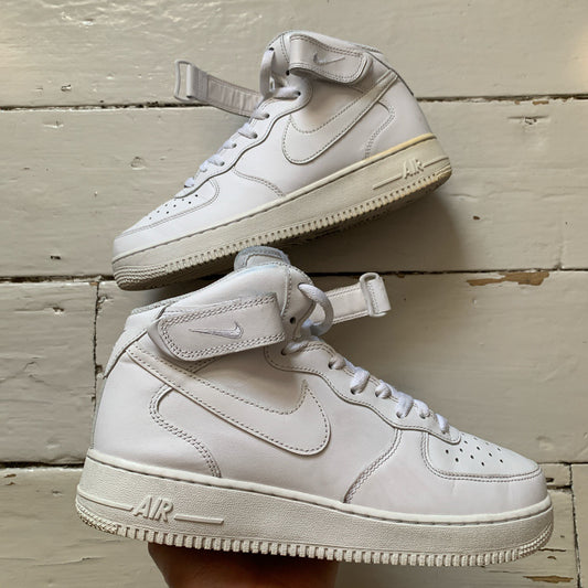 Nike Air Force 1 Mid White (UK 7)