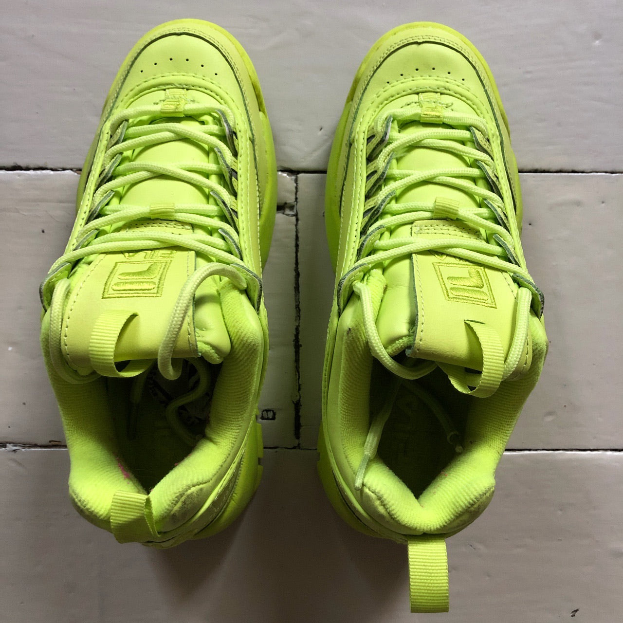 Fila Disruptor II Neon Green (UK 5)