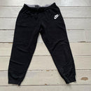 Nike Swoosh Black and White Joggers (XL)