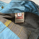 Evisu Swoosh Vintage Pleated Denim Skirt (Small)