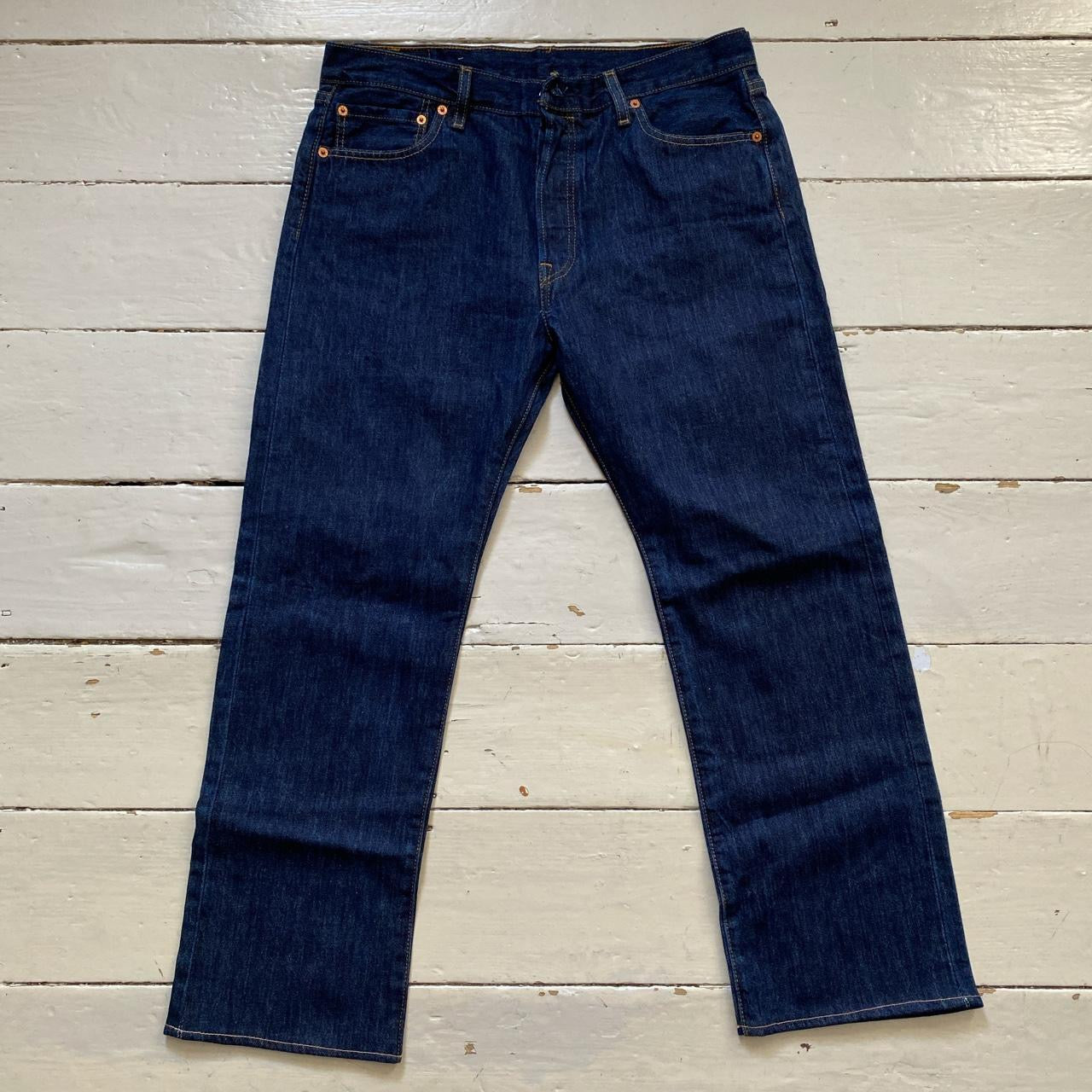 Levis 501 Navy Jeans (34/27)