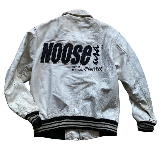 Noose Leather Vintage White Jacket (M)