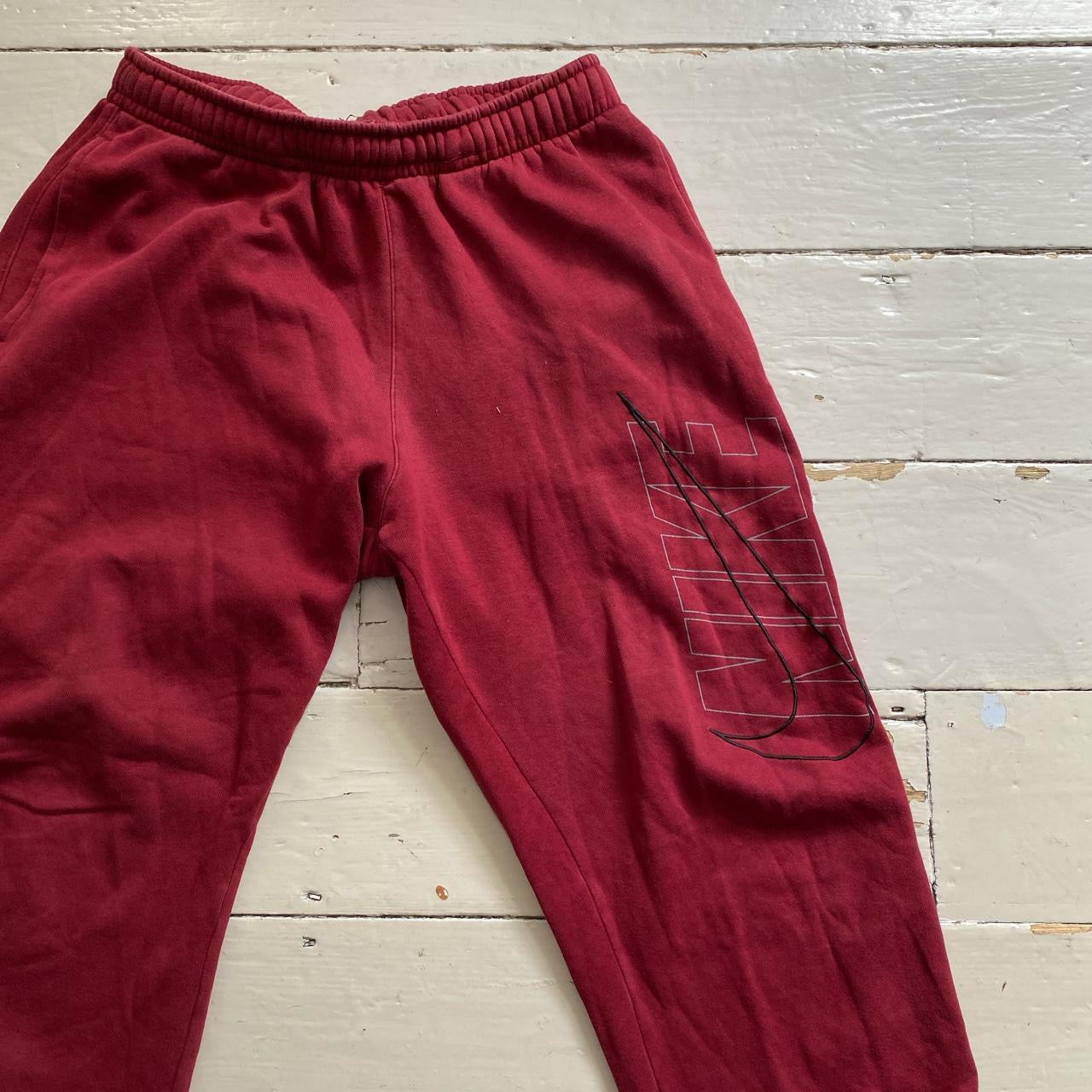 Nike Club Swoosh Red Joggers (Large)