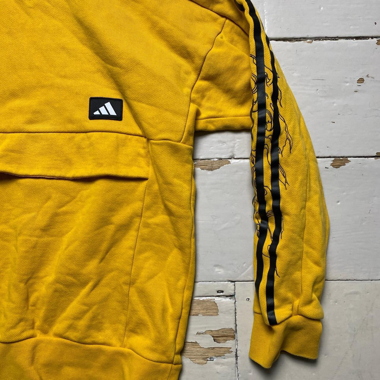 Adidas Yellow Hoodie (Small)