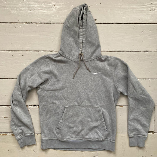 Nike Swoosh Grey Hoodie (Small)