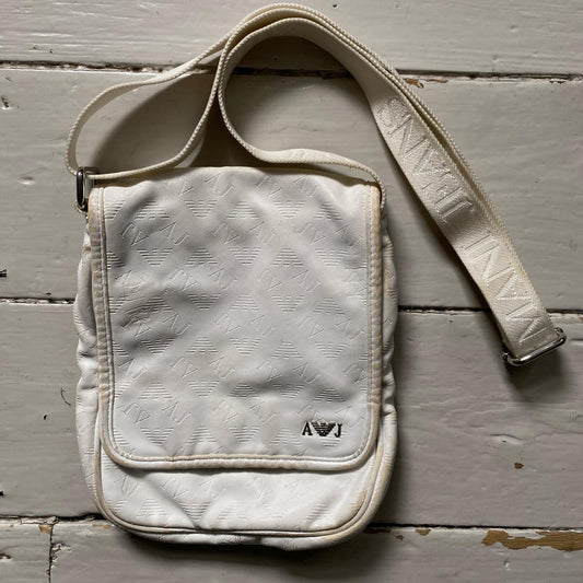 Armani Jeans AJ White Pouch Bag