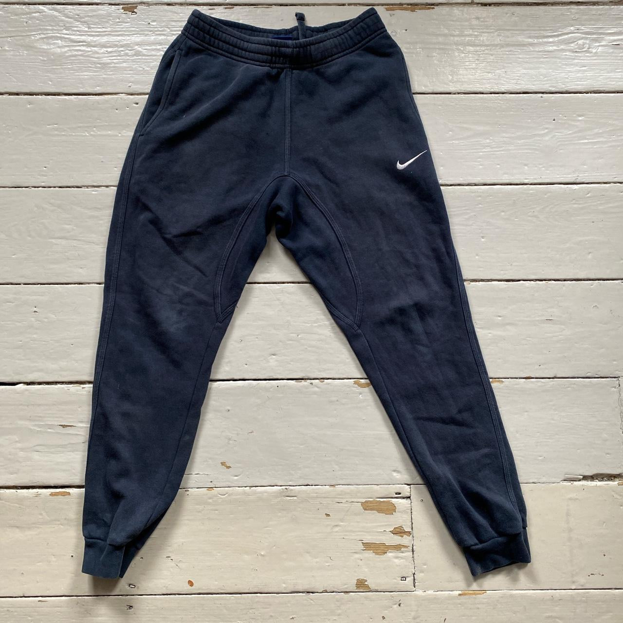 Nike Navy and White Joggers (XS)