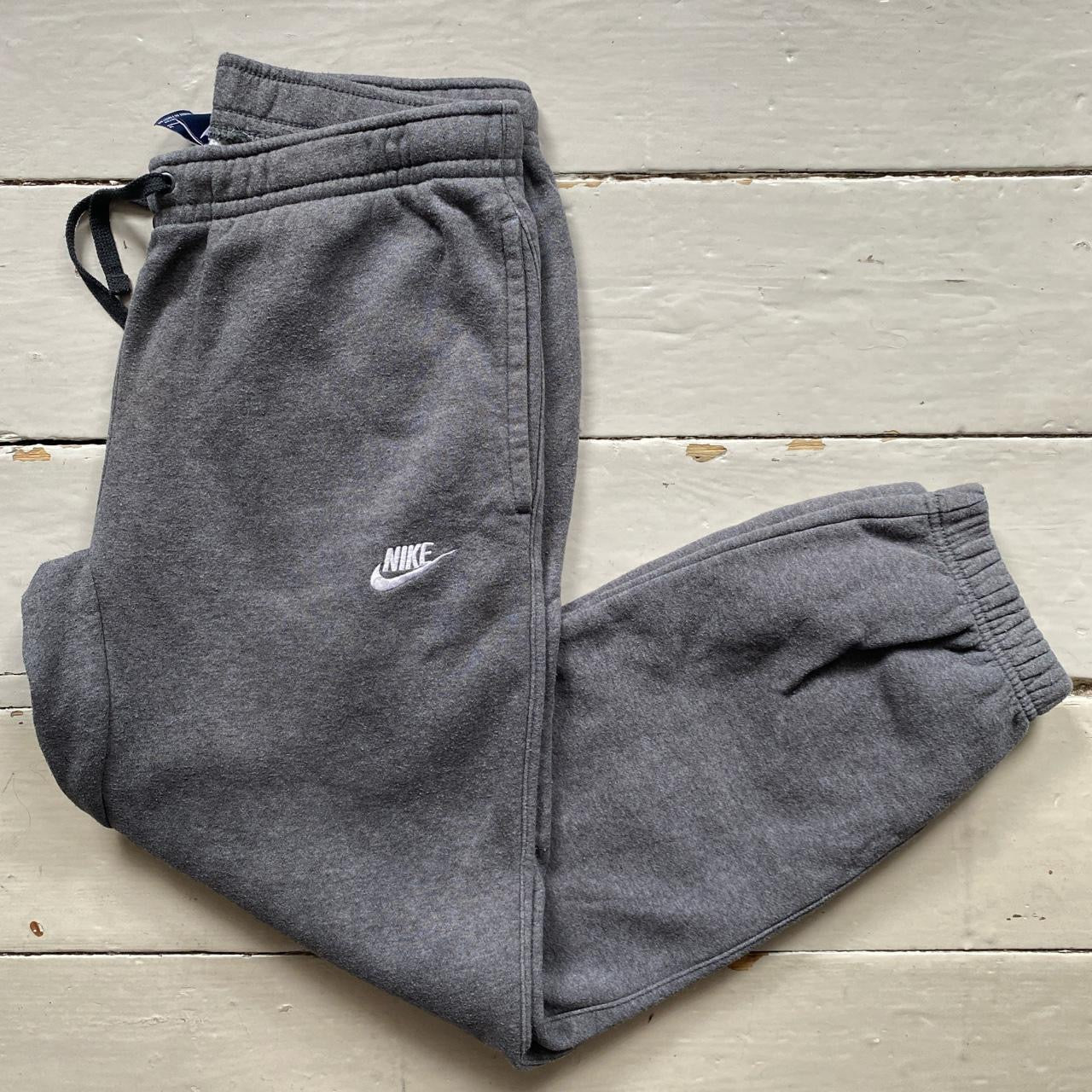 Nike Swoosh Grey Joggers (Medium)