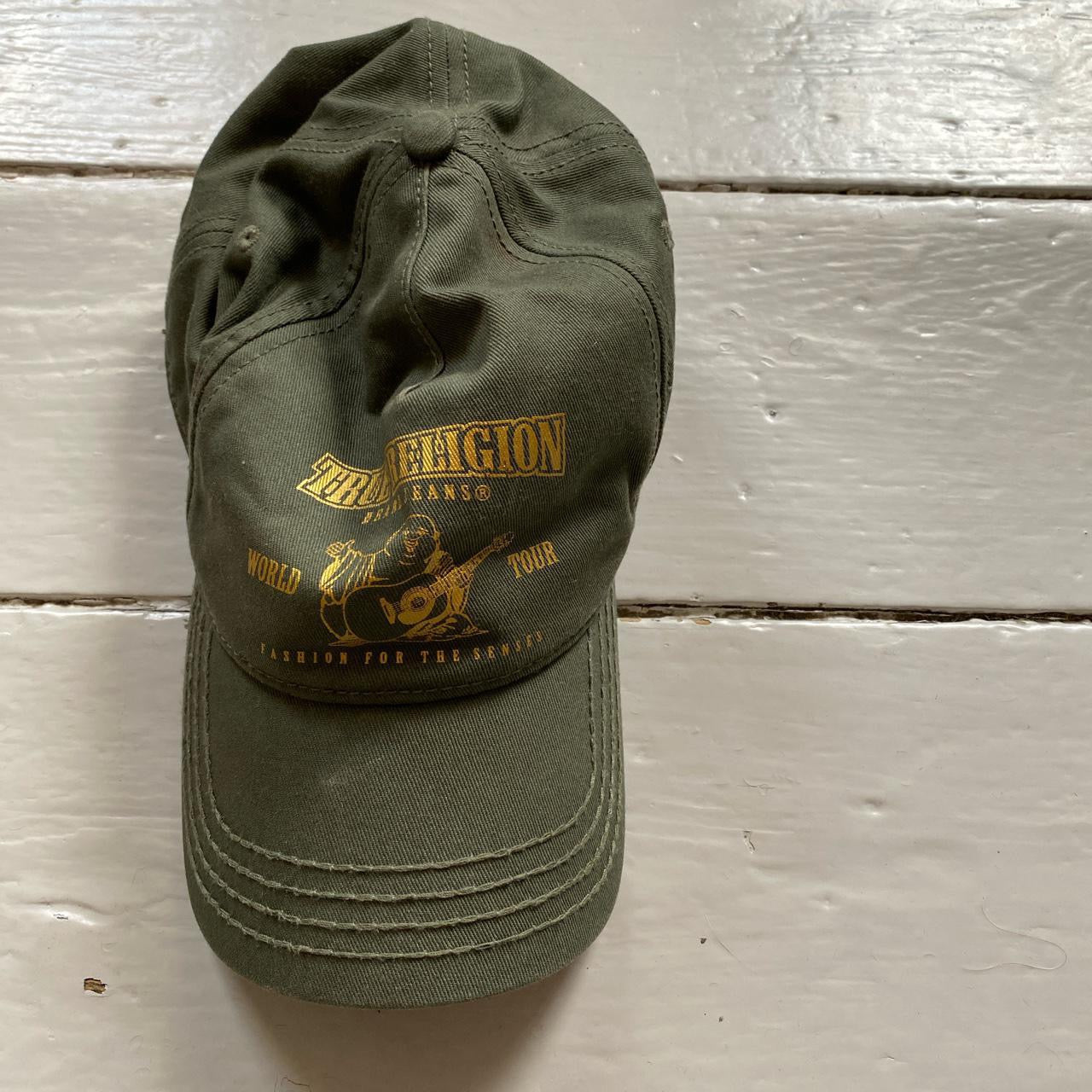 True Religion Stitch Khaki Cap