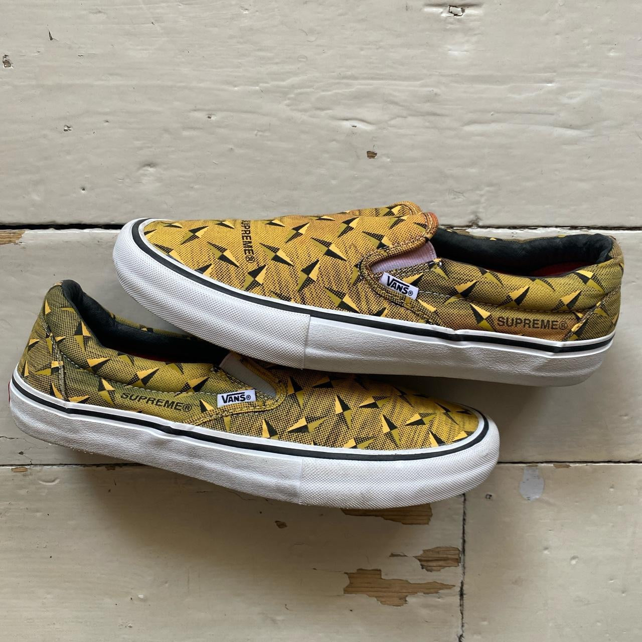 Supreme Vans Diamond Slip Ons (UK 9.5)